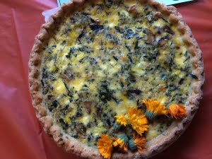 1stSavoryVeg Thistle-Dandelion Quiche - Jen Cramer