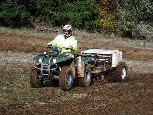 Dew drop drill at Witham-Gellatly, November 2015